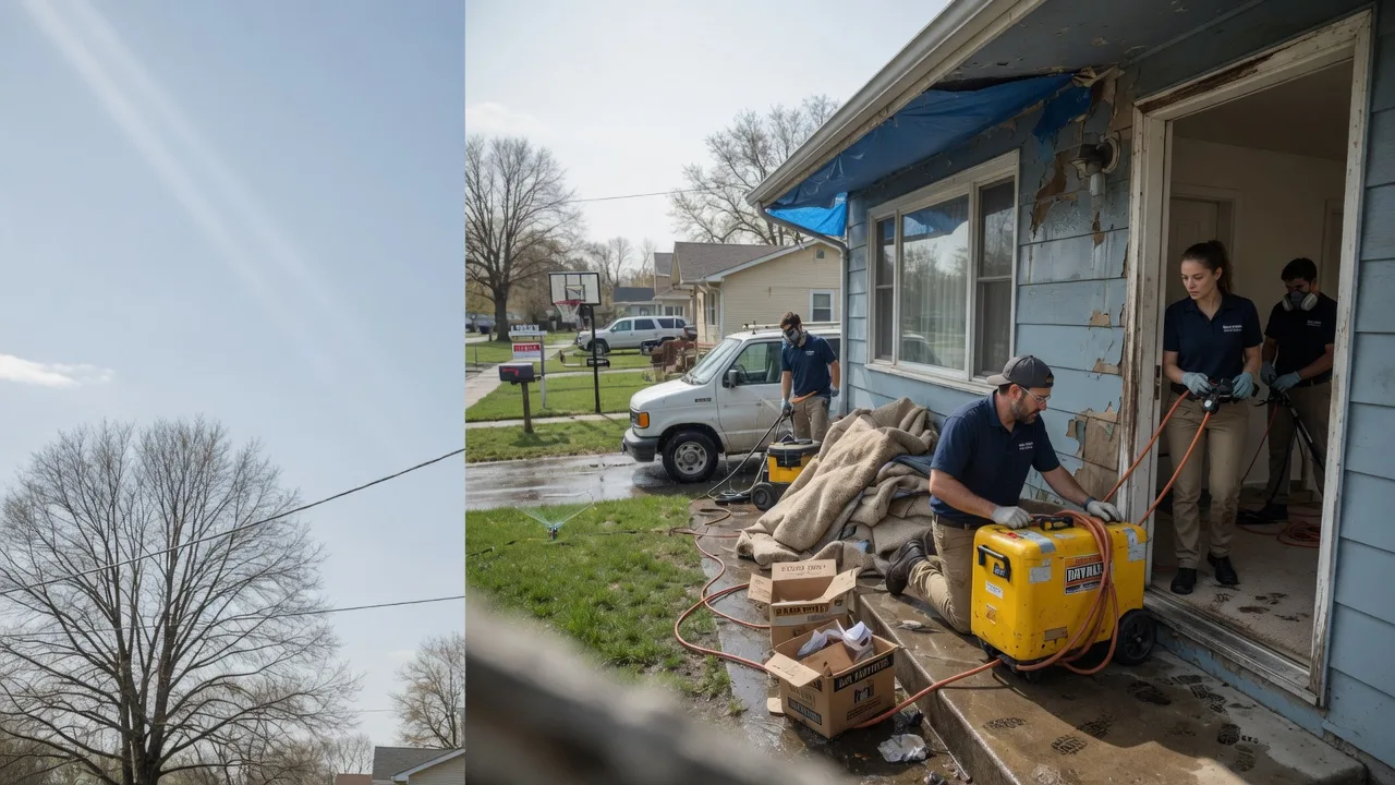 Basement Flood Cleanup in Wortham, TX near me